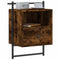 vidaXL Bedside Cabinet Wall-mounted Smoked Oak 40x30x61 cm Engineered Wood