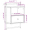 vidaXL Bedside Cabinet Wall-mounted Smoked Oak 40x30x61 cm Engineered Wood
