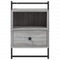 vidaXL Bedside Cabinet Wall-mounted Grey Sonoma 40x30x61 cm Engineered Wood