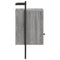 vidaXL Bedside Cabinet Wall-mounted Grey Sonoma 40x30x61 cm Engineered Wood