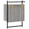 vidaXL Bedside Cabinets Wall-mounted 2 pcs Grey Sonoma 40x30x61 cm Engineered Wood