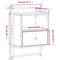 vidaXL Bedside Cabinets Wall-mounted 2 pcs Grey Sonoma 40x30x61 cm Engineered Wood