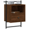 vidaXL Bedside Cabinets Wall-mounted 2 pcs Brown Oak 40x30x61 cm Engineered Wood