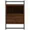 vidaXL Bedside Cabinets Wall-mounted 2 pcs Brown Oak 40x30x61 cm Engineered Wood