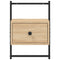 vidaXL Bedside Cabinet Wall-mounted Sonoma Oak 35x30x51 cm Engineered Wood