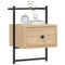 vidaXL Bedside Cabinets Wall-mounted 2 pcs Sonoma Oak 35x30x51 cm Engineered Wood