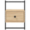 vidaXL Bedside Cabinets Wall-mounted 2 pcs Sonoma Oak 35x30x51 cm Engineered Wood
