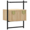 vidaXL Bedside Cabinets Wall-mounted 2 pcs Sonoma Oak 35x30x51 cm Engineered Wood