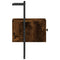 vidaXL Bedside Cabinets Wall-mounted 2 pcs Smoked Oak 35x30x51 cm Engineered Wood