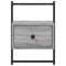 vidaXL Bedside Cabinet Wall-mounted Grey Sonoma 35x30x51 cm Engineered Wood