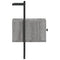 vidaXL Bedside Cabinet Wall-mounted Grey Sonoma 35x30x51 cm Engineered Wood