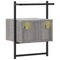 vidaXL Bedside Cabinet Wall-mounted Grey Sonoma 35x30x51 cm Engineered Wood