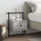 vidaXL Bedside Cabinet Wall-mounted Grey Sonoma 35x30x51 cm Engineered Wood