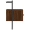 vidaXL Bedside Cabinet Wall-mounted Brown Oak 35x30x51 cm Engineered Wood