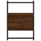 vidaXL Bedside Cabinets Wall-mounted 2 pcs Brown Oak 35x30x51 cm Engineered Wood