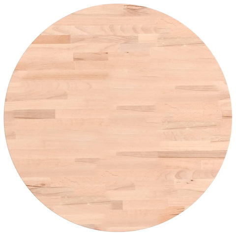 vidaXL Table Top Ø50x1.5 cm Round Solid Wood Beech