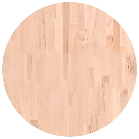 vidaXL Table Top Ø60x1.5 cm Round Solid Wood Beech