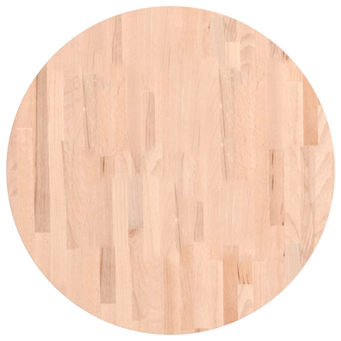 vidaXL Table Top Ø70x2.5 cm Round Solid Wood Beech