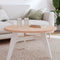 vidaXL Table Top Ø80x2.5 cm Round Solid Wood Beech