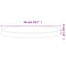 vidaXL Table Top Ø50x4 cm Round Solid Wood Beech