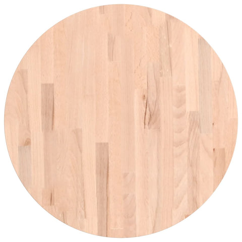 vidaXL Table Top Ø60x4 cm Round Solid Wood Beech