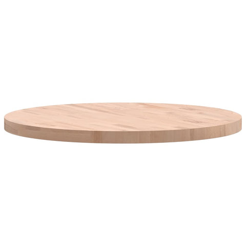 vidaXL Table Top Ø80x4 cm Round Solid Wood Beech