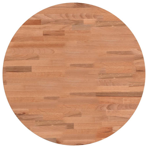 vidaXL Table Top Ø50x1.5 cm Round Solid Wood Beech