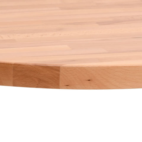 vidaXL Table Top Ø90x1.5 cm Round Solid Wood Beech