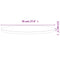 vidaXL Table Top Ø70x2.5 cm Round Solid Wood Beech