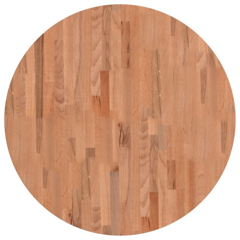 vidaXL Table Top Ø80x2.5 cm Round Solid Wood Beech