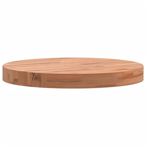 vidaXL Table Top Ø40x4 cm Round Solid Wood Beech