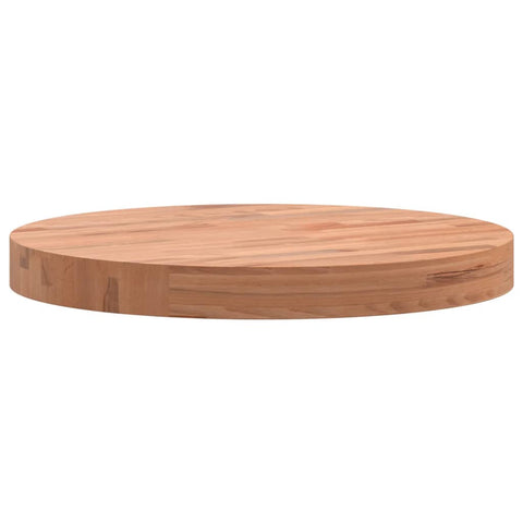 vidaXL Table Top Ø40x4 cm Round Solid Wood Beech
