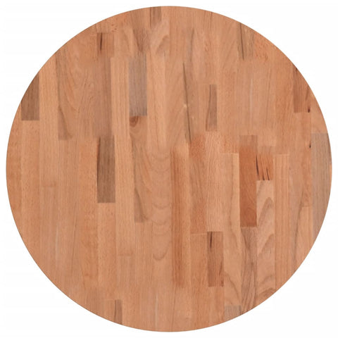 vidaXL Table Top Ø60x4 cm Round Solid Wood Beech