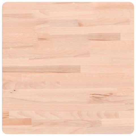 vidaXL Table Top 50x50x2.5 cm Square Solid Wood Beech