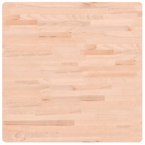 vidaXL Table Top 70x70x2.5 cm Square Solid Wood Beech