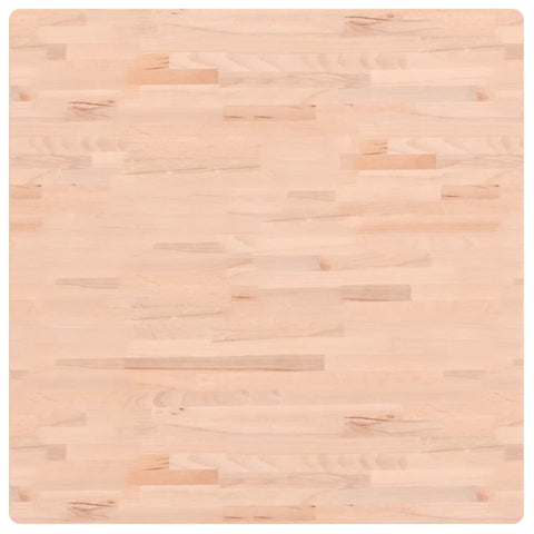 vidaXL Table Top 90x90x2.5 cm Square Solid Wood Beech