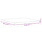 vidaXL Table Top 50x50x2.5 cm Square Solid Wood Beech