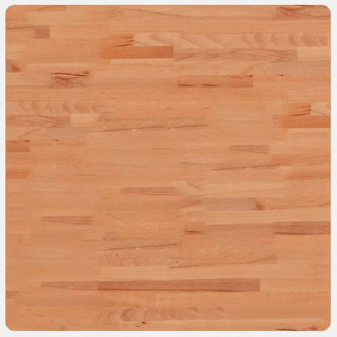 vidaXL Table Top 70x70x2.5 cm Square Solid Wood Beech