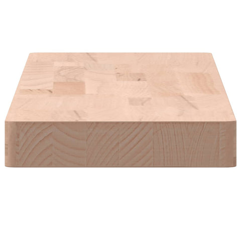 vidaXL Wall Shelf 80x20x4 cm Solid Wood Beech