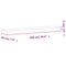 vidaXL Wall Shelf 100x20x4 cm Solid Wood Beech