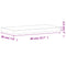 vidaXL Wall Shelf 40x20x2.5 cm Solid Wood Beech