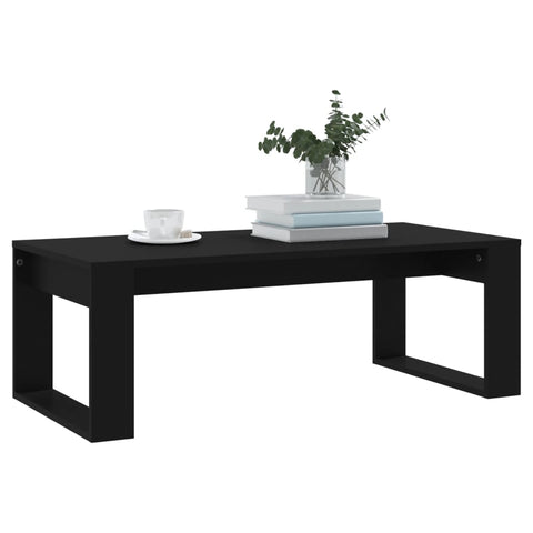 vidaXL Coffee Table Black 102x50x35 cm Engineered Wood