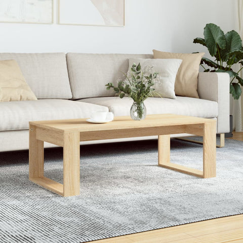 vidaXL Coffee Table Sonoma Oak 102x50x35 cm Engineered Wood
