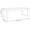vidaXL Coffee Table Grey Sonoma 102x50x35 cm Engineered Wood