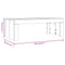 vidaXL Coffee Table Sonoma Oak 102x50x36 cm Engineered Wood