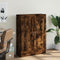 vidaXL Book Cabinet Smoked Oak 82.5x30.5x115 cm Engineered Wood
