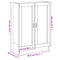 vidaXL Book Cabinet Smoked Oak 82.5x30.5x115 cm Engineered Wood