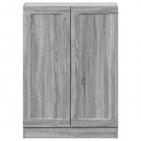 vidaXL Book Cabinet Grey Sonoma 82.5x30.5x115 cm Engineered Wood