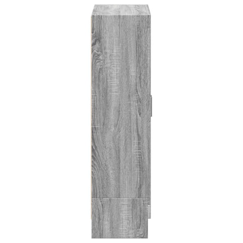 vidaXL Book Cabinet Grey Sonoma 82.5x30.5x115 cm Engineered Wood