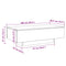 vidaXL Coffee Table Concrete Grey 100x49.5x31 cm Engineered Wood